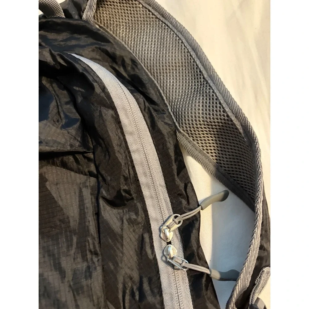 Travelon Backpack Packable Ripstop Black Grey Lightweight‎ Travel 42817